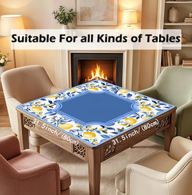 BNHJKFQZ mahjong mat with non-slip base reduces tile movement.