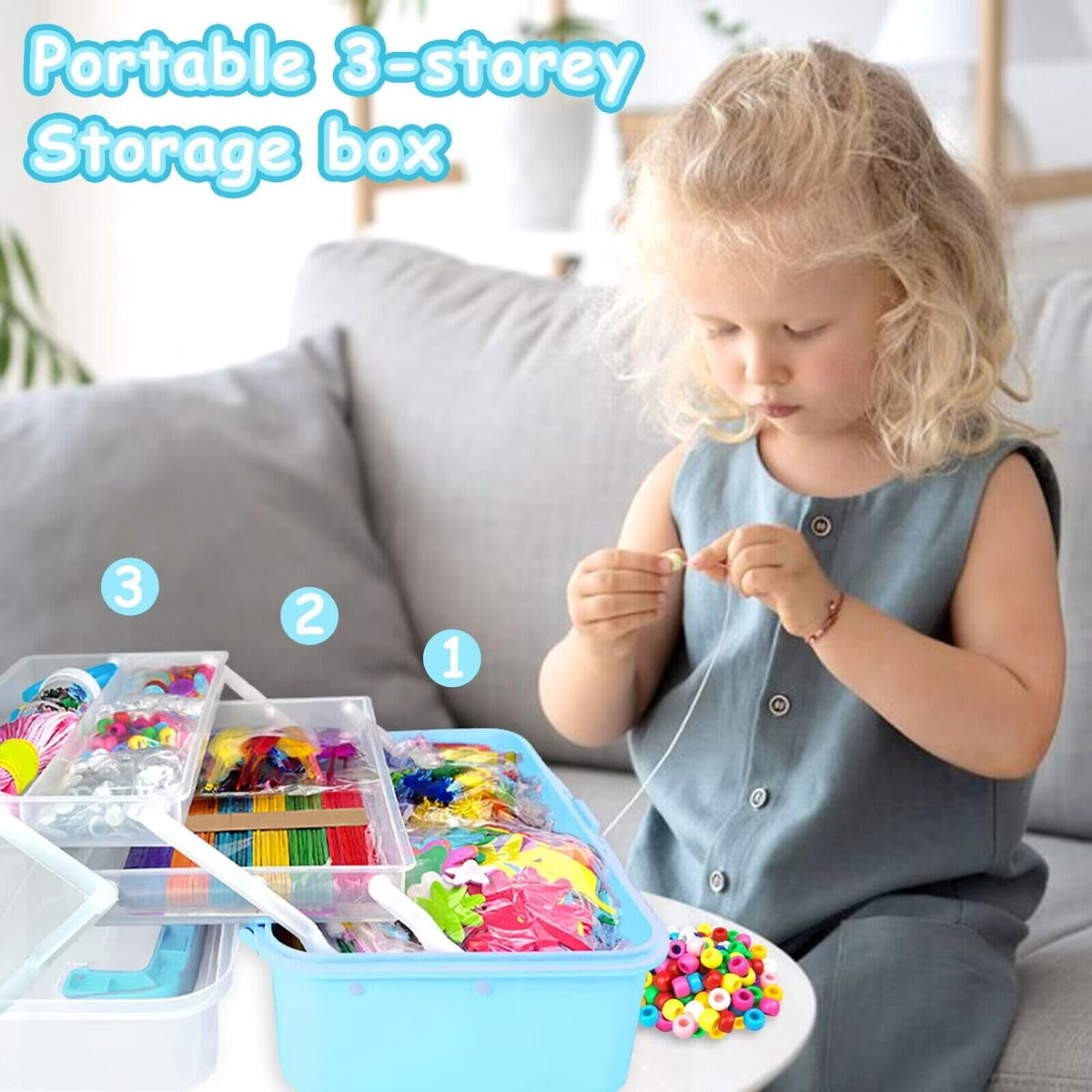 BNUZEIYI craft set on the go facilitates travel-friendly creativity.