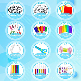 BNUZEIYI pipe cleaners and color pens pack empowering creative projects on the go.