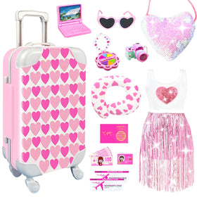 BNUZEIYI 18-inch doll travel case ready for on-the-go play.