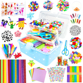 BNUZEIYI 3000-piece crafts box sparks imagination for kids' projects.
