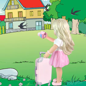 BNUZEIYI doll purse helps organize pretend essentials during playtime