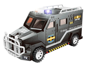 Bo-Toys Raywer Boys Piggy Bank swat car drawer stores coins safely