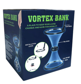 Bo-Toys Vortex bank ramp area shows the coin traveling around.