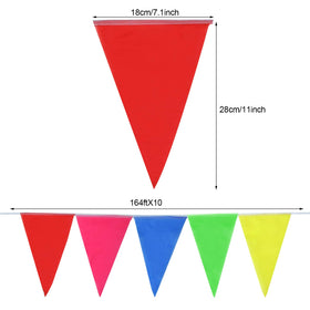 Boao 1640ft pennant banner length covers large decorating areas