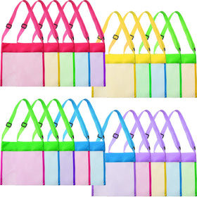 Boao 20-pack mesh beach bags for seashell collecting on the shore