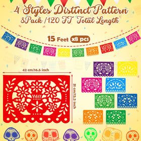 Boao papel picado banner designs showcasing varied patterns for celebrations