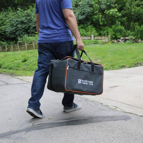 Allplay bag reinforced fabric stands up to daily convention use.
