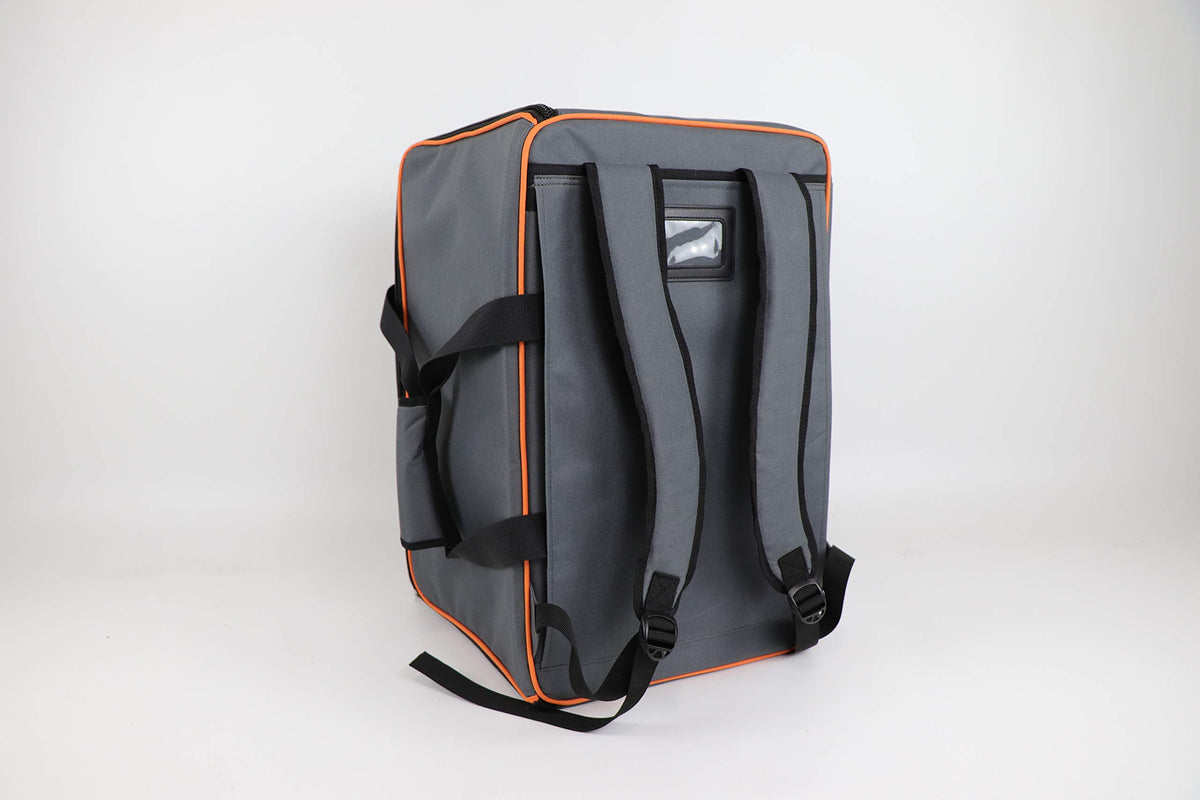 Allplay bag shoulder strap eases carrying heavy games.