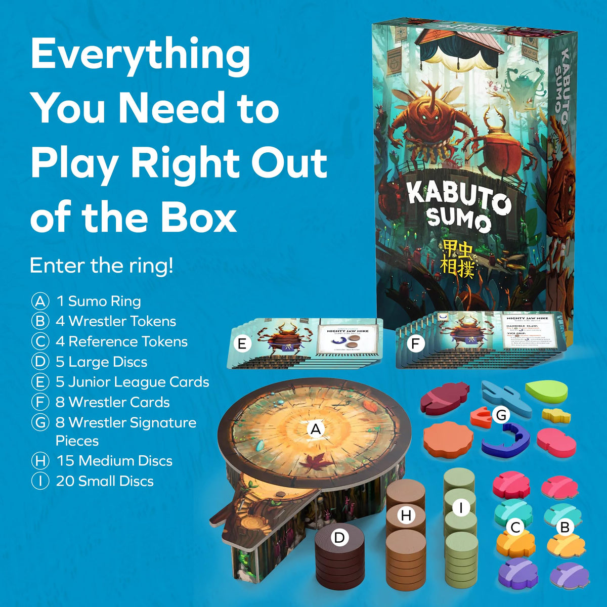 Board Game Tables.com Allplay Kabuto Sumo ring action during a push move