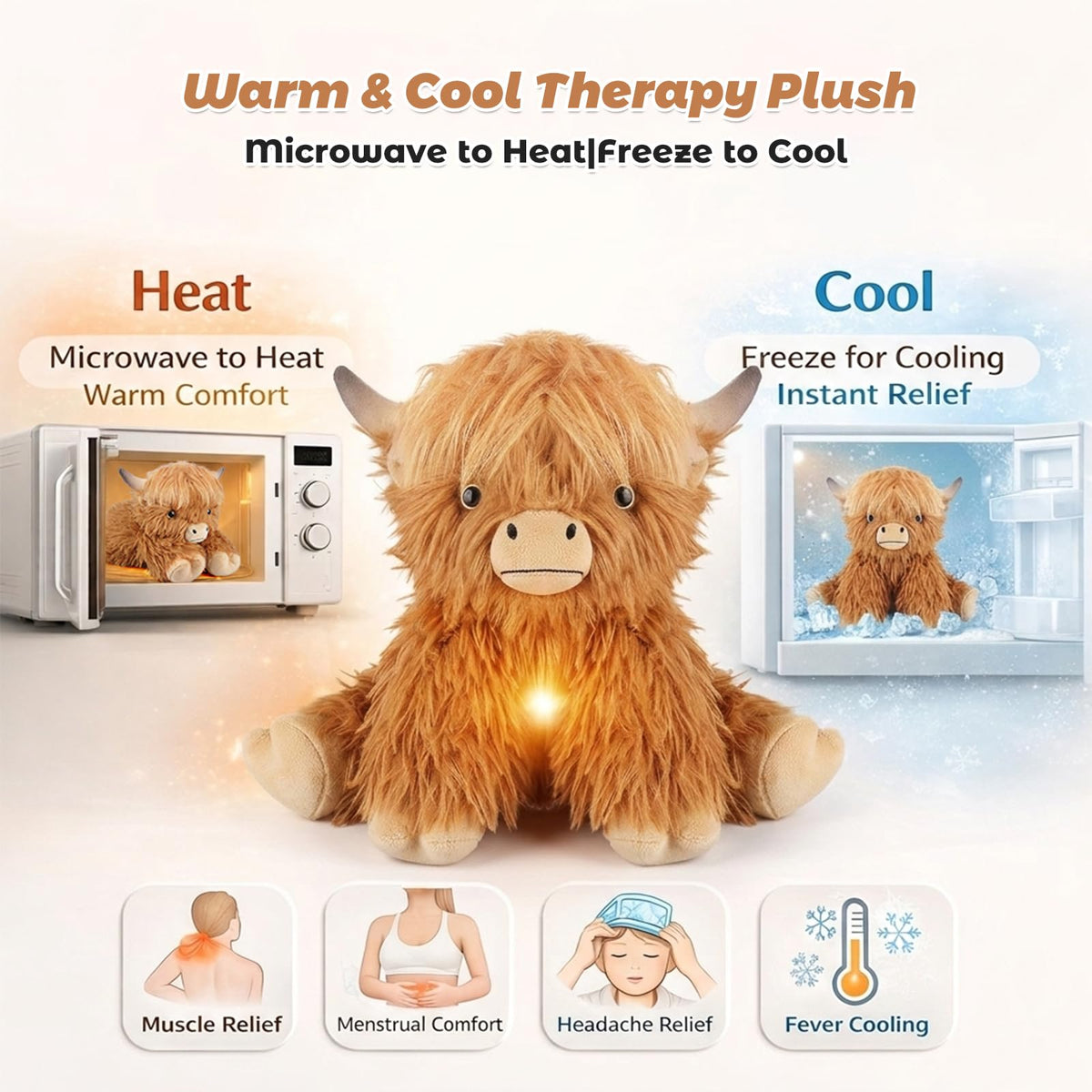 Bobbie & Laxi Highland Cow with fringe invites imaginative styling.