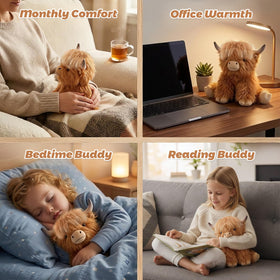 Bobbie & Laxi Highland Cow plush makes a thoughtful gift for loved ones.