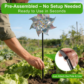 BobbleT segmented support poles enable quick, tool-free assembly in seconds.