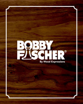 Bobby Fischer chess set in display box for classrooms
