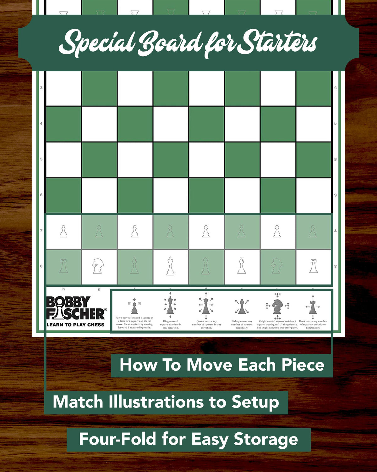 Bobby Fischer extra queens included for flexible game setups