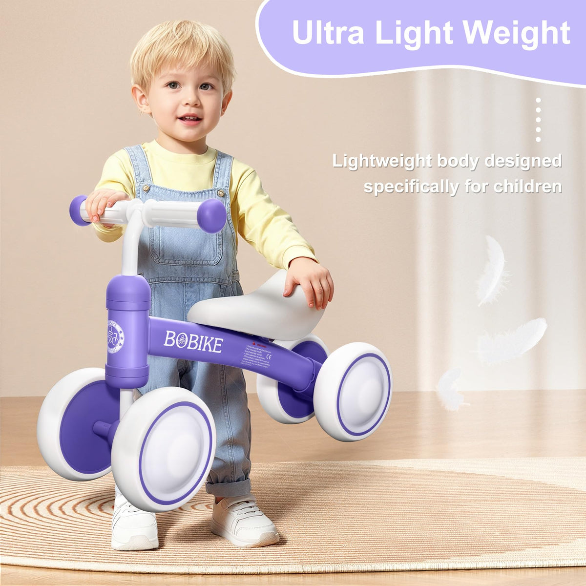 Bobike balance bike close-up of steel frame showing sturdy construction for toddlers