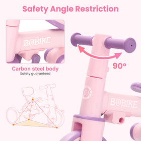 Bobike five-in-one configuration enables several ride modes as kids grow.