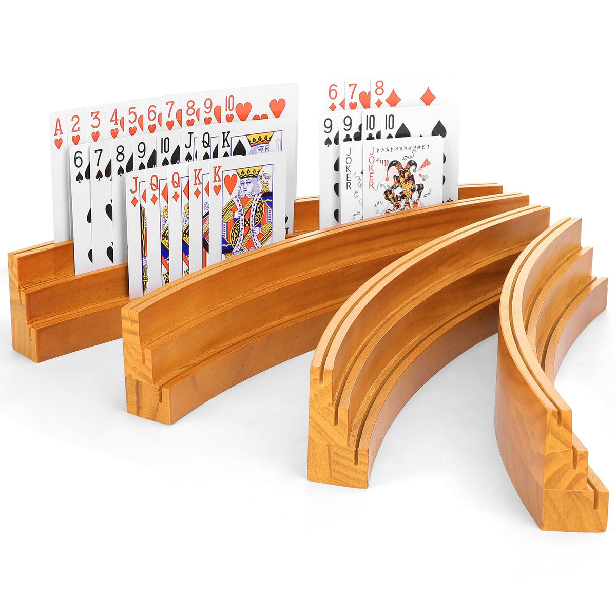 BOBOKA card holders shown from the front view for clear visibility during family game night