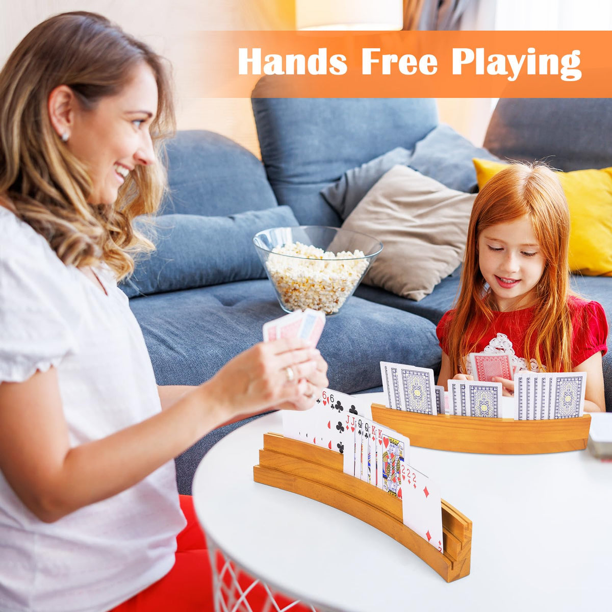 BOBOKA set of four card holders arranged for multiple players