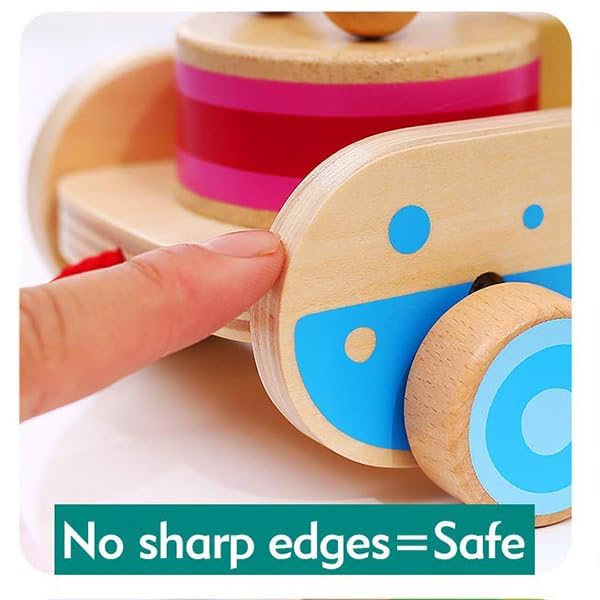Boby handmade wood toy with non-toxic finish for toddlers