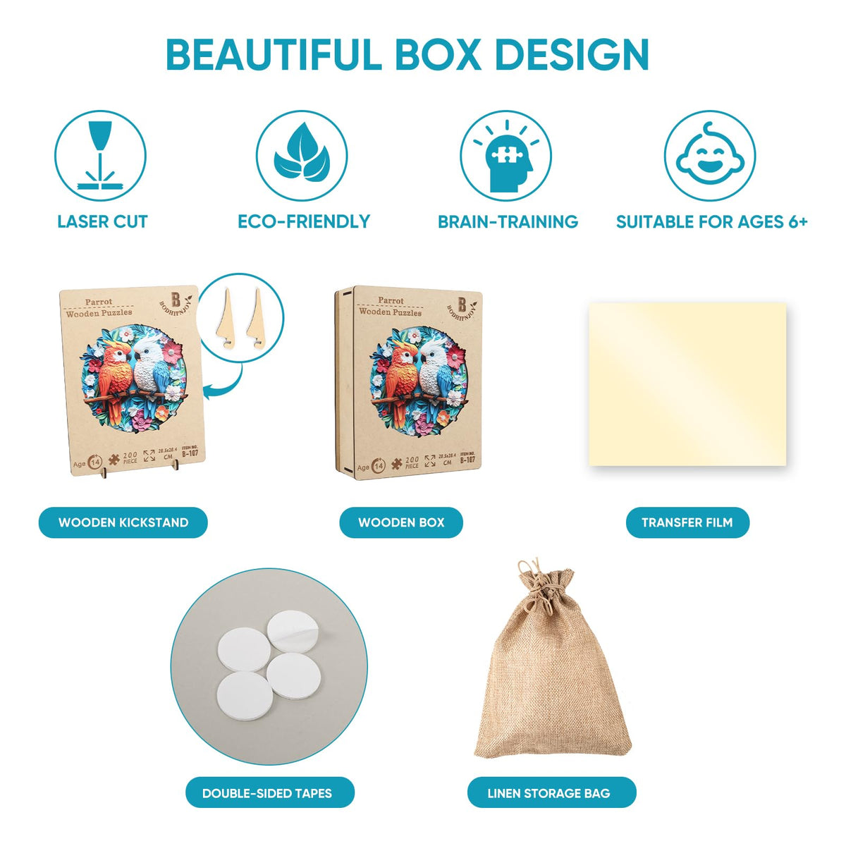 BODHIPNJOY home decor puzzle display doubles as art when assembled.