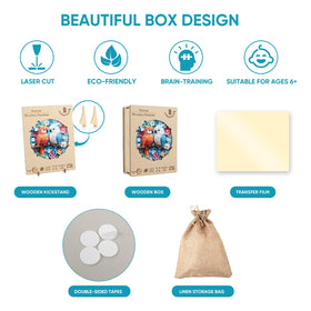 BODHIPNJOY home decor puzzle display doubles as art when assembled.