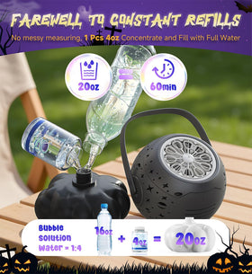 Boerfmo Halloween bubbles with spooky green purple glow