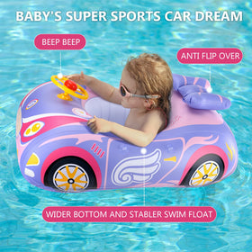 BOffer float with steering wheel and horn enhances water-time fun and engagement.