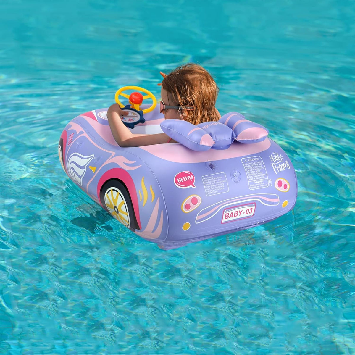 BOffer steering wheel with horn enhances pool time fun