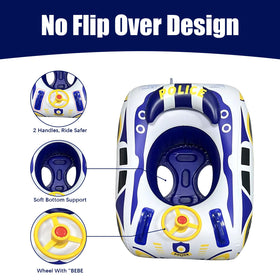 BOffer baby float with handles and safety seat for stable buoyancy.