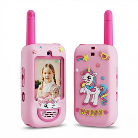 BOFIDAR kids video walkie talkie with display and front camera for real-time visuals