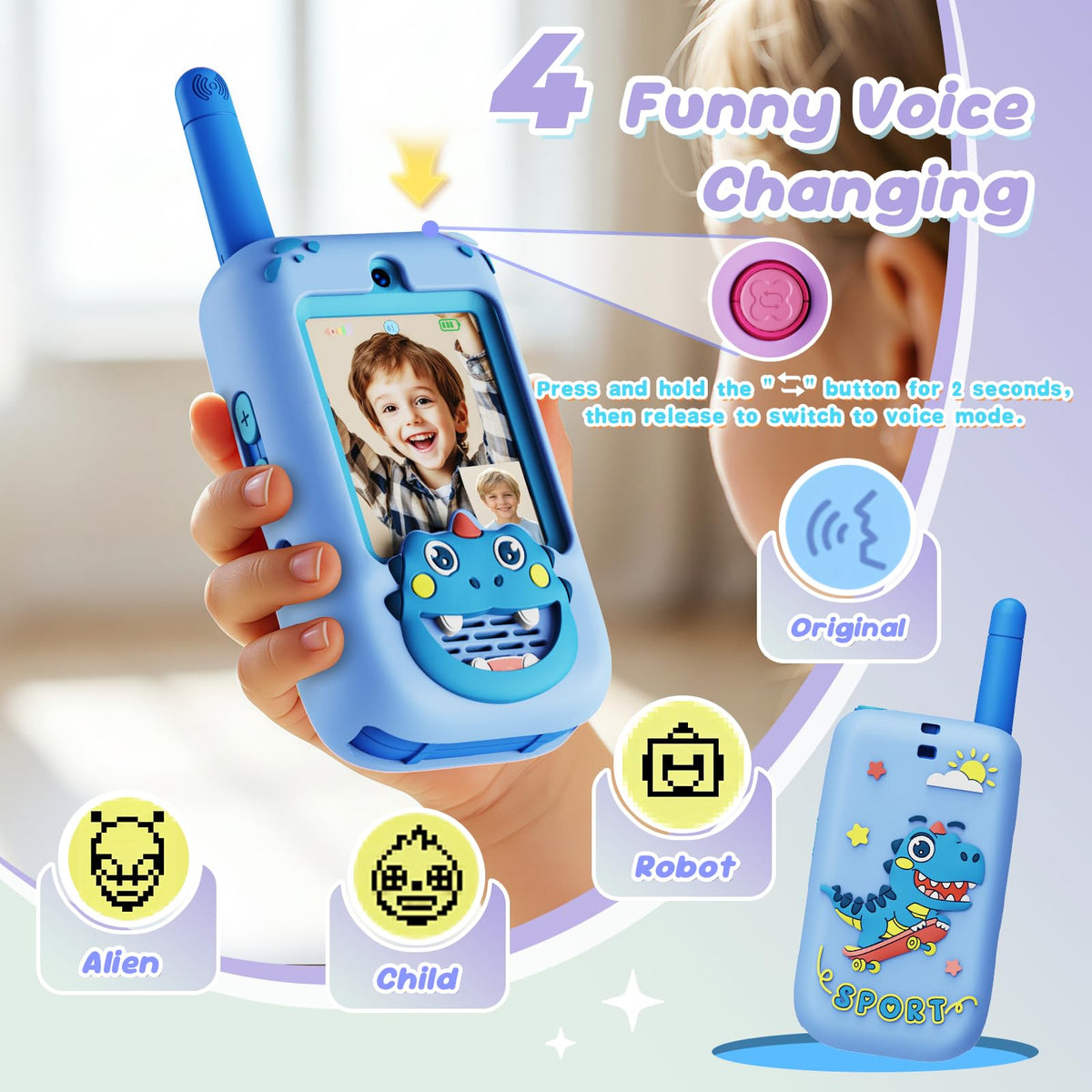 BOFIDAR long-range walkie talkie suitable for park or camping