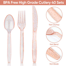 Bogoke rose gold baby shower napkins add texture