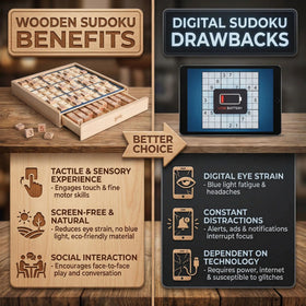 BOHS compact desk-friendly Sudoku board on a workspace