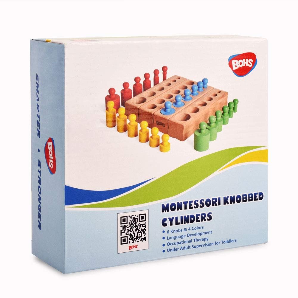 BOHS knobbed cylinders blocks packaging images ready for gifting or classroom use