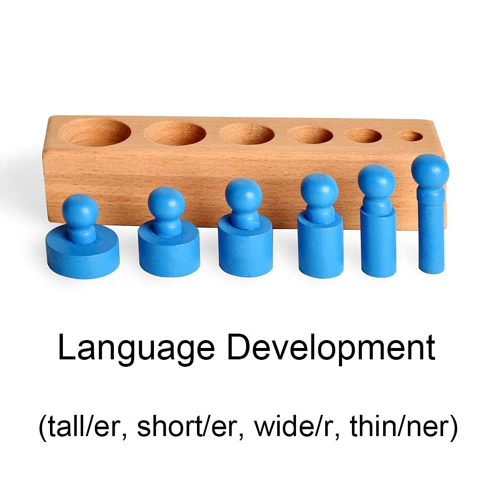BOHS knobbed cylinders blocks non-toxic wood finish safe for children