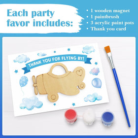 BOIKOKY airplane magnet display after painting to proudly showcase kids’ artwork.