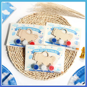 BOIKOKY airplane painting supplies kit for creative, mess-minimized kids crafting.