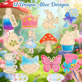BOIKOKY Alice designs featuring teapots and rabbits to inspire painting.