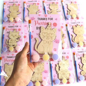 BOIKOKY cat magnet kit contents for party favors and included materials