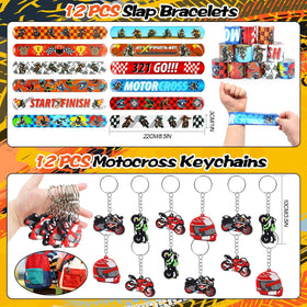 Boikoky dirt bike slap bracelets – quick wearable fun for race day.