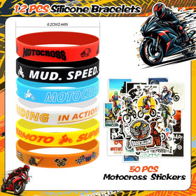 Boikoky dirt bike tattoos – easy-on decals for party flair.