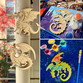 BOIKOKY finished dragon magnets — ready to display on fridge or board.
