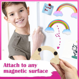 BOIKOKY magnetic rainbow display after painting for fridge or locker