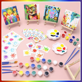BOIKOKY mini canvas painting kit splash tattoos add playful art accents.