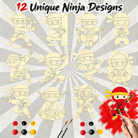 BOIKOKY ninja poses vary to spark imagination while coloring