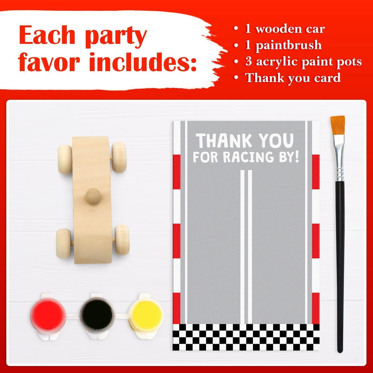 BOIKOKY paint kit components for kids to customize race cars