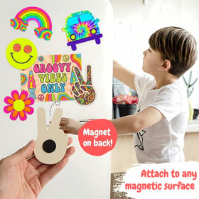 Boikoky paint pots in pink, orange, peach for kid-friendly art sessions.