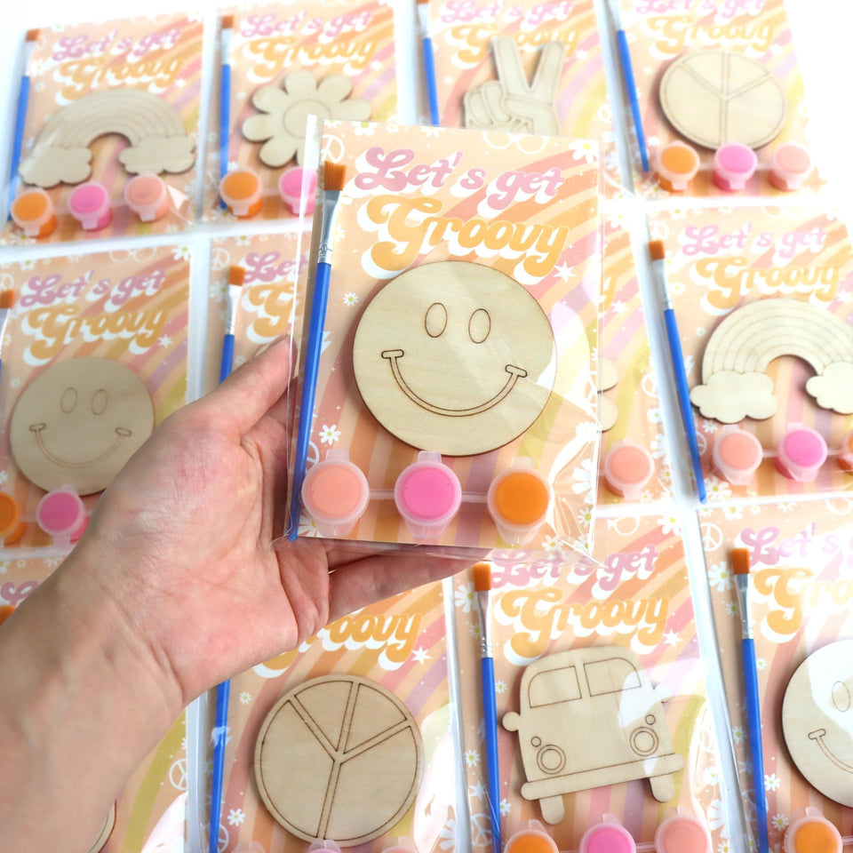 Boikoky rainbow cutout magnet kit for bright fridge art and keepsakes.