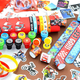 Boikoky red mesh gift bags – bright loot packaging for giveaways.